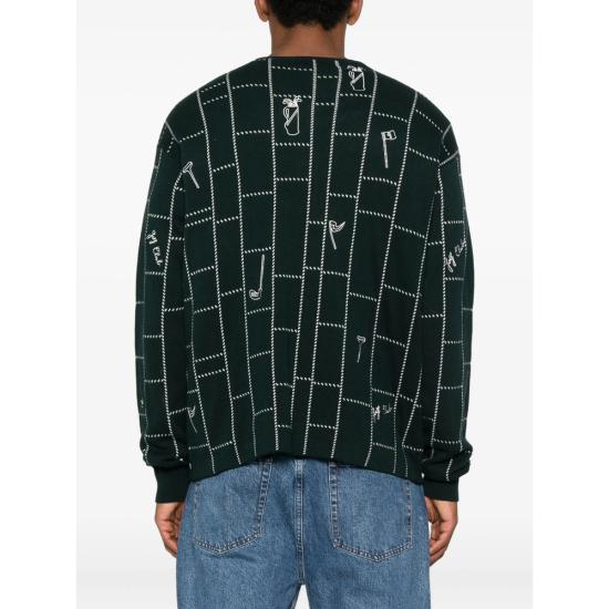 25FW 메종 라비쉬 가디건 YMFARREREGOLF SCARA GREEN - MAISON LABICHE