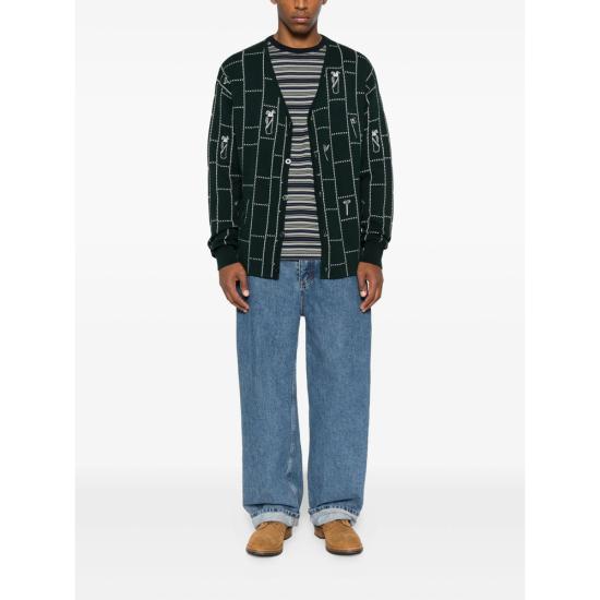 25FW 메종 라비쉬 가디건 YMFARREREGOLF SCARA GREEN - MAISON LABICHE