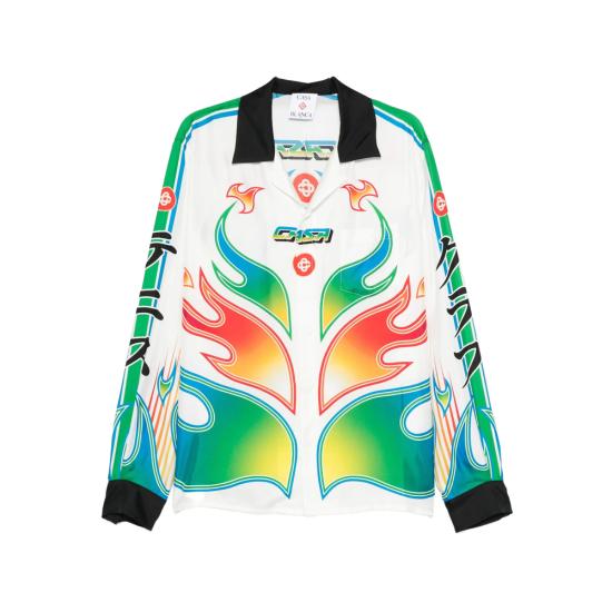 25FW 카사블랑카 긴팔 셔츠 SH 006 01 FLLAU WHITE