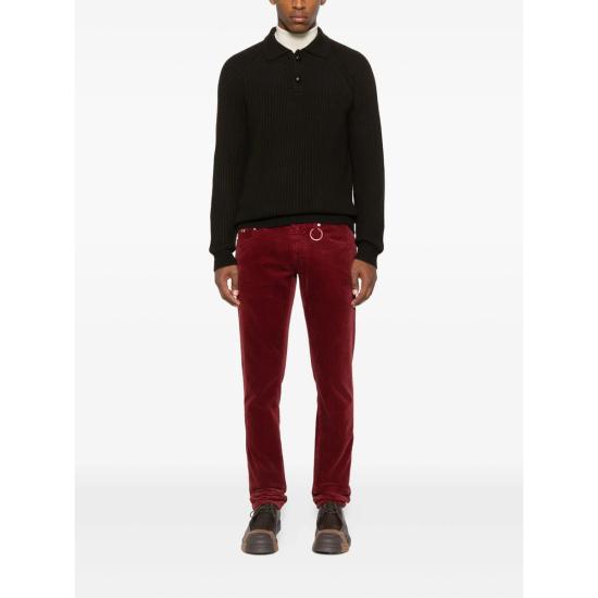 25FW 트라마로사 스트레이트 팬츠 LEONARDO V005 TRAMA RED - TRAMAROSSA