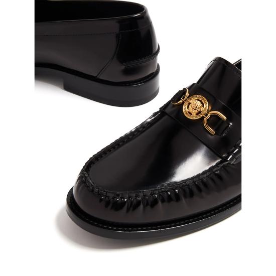 26SS 베르사체 로퍼 1A09912 1013592 1B00V BLACK - VERSACE