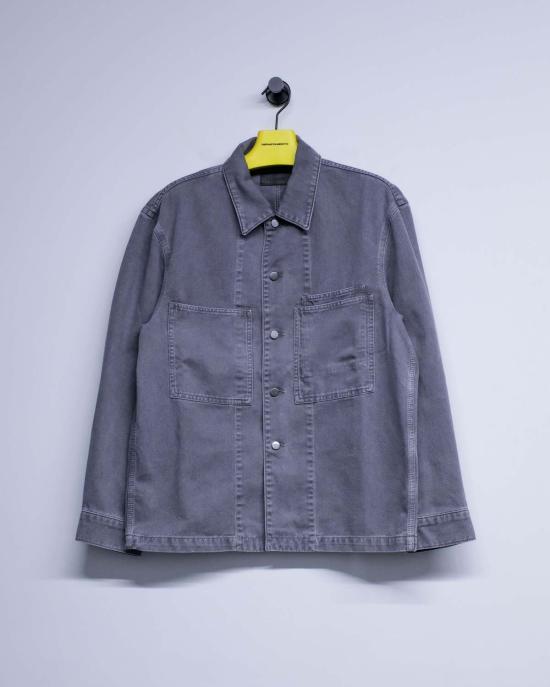  르메르 데님 자켓 헤더 데님 워크웨어 오버셔츠 - LEMAIRE