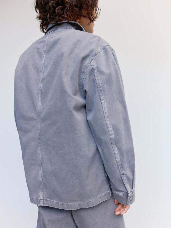  르메르 데님 자켓 헤더 데님 워크웨어 오버셔츠 - LEMAIRE