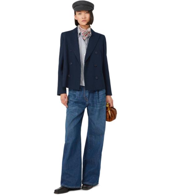 25FW 위켄드막스마라 수트 자켓 2525046061600 002 38 Blue - WEEKEND MAX MARA