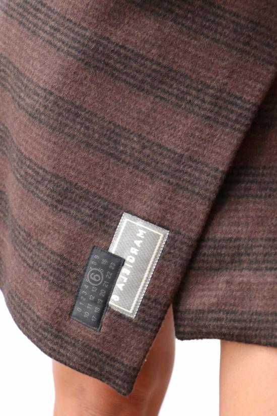  MM6 메종마르지엘라 숏 스커트 Mm6 메종 마르지엘라 체크 울 미니 스커트 브라운/블랙 - MM6 MAISON MARGIELA