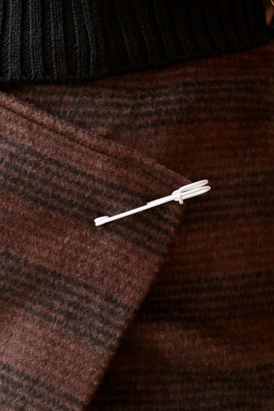  MM6 메종마르지엘라 숏 스커트 Mm6 메종 마르지엘라 체크 울 미니 스커트 브라운/블랙 - MM6 MAISON MARGIELA