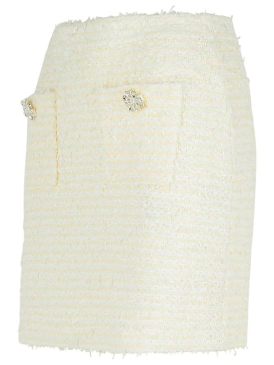25FW 셀프 포트레이트 스커트 AW25 028SK C CREAM White - SELF PORTRAIT