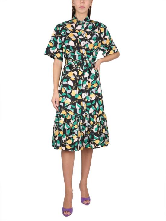  라 더블제이 미디 원피스 DRE0441 COT001ORH0001 Multicolor - LA DOUBLEJ