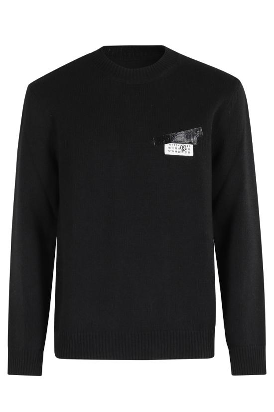 25FW MM6 메종마르지엘라 긴팔 티셔츠 SH2HL0030 M13168 097 Black