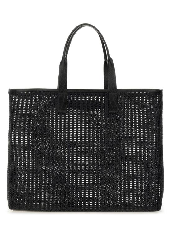 돌체앤가바나 Woven mesh and calfskin 쇼퍼백 BM2453 A9O948B956 Black - DOLCE & GABBANA