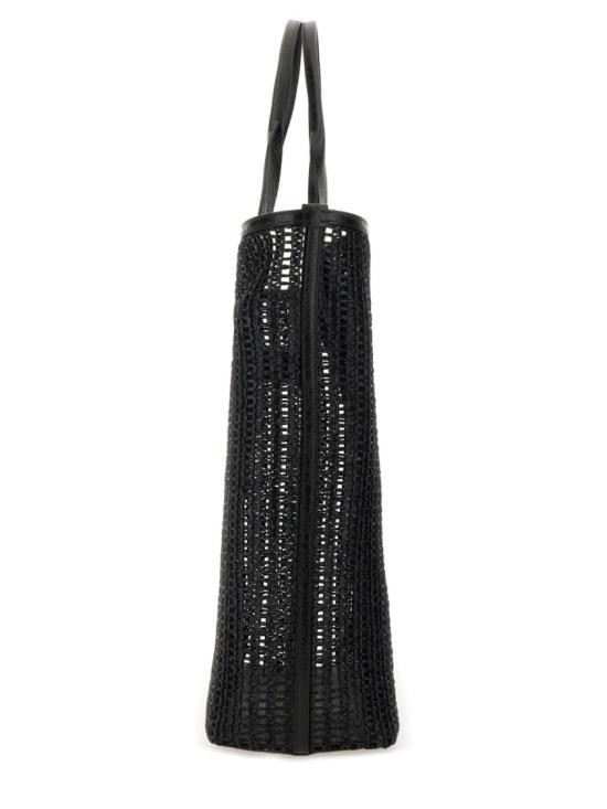  돌체앤가바나 Woven mesh and calfskin 쇼퍼백 BM2453 A9O948B956 Black - DOLCE & GABBANA