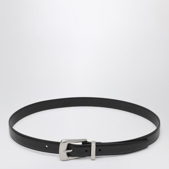 25FW 생로랑 가죽 벨트 839769AAEJE Black