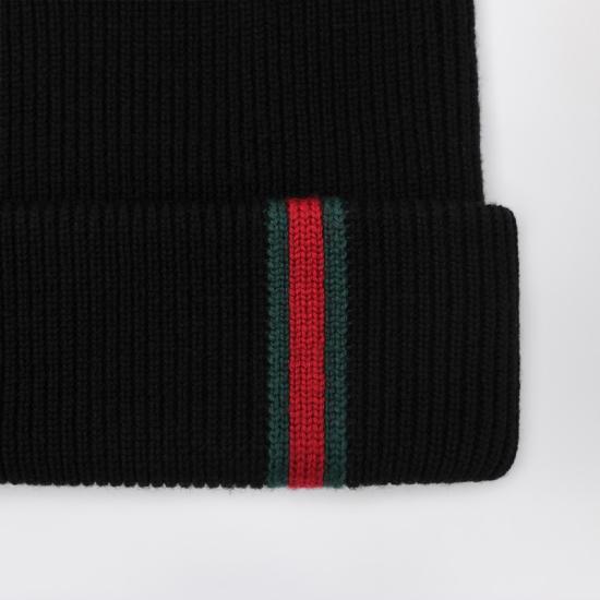 25FW 구찌 비니 8341924G200 Black - GUCCI