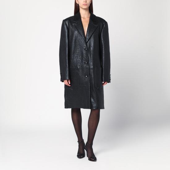 25FW 카셀 가죽 자켓 001LE Black