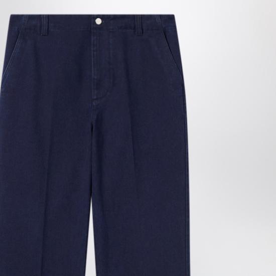 25FW 구찌 엠보스 라벨 워시드 데님 팬츠 835168XDDA8 Blue - GUCCI