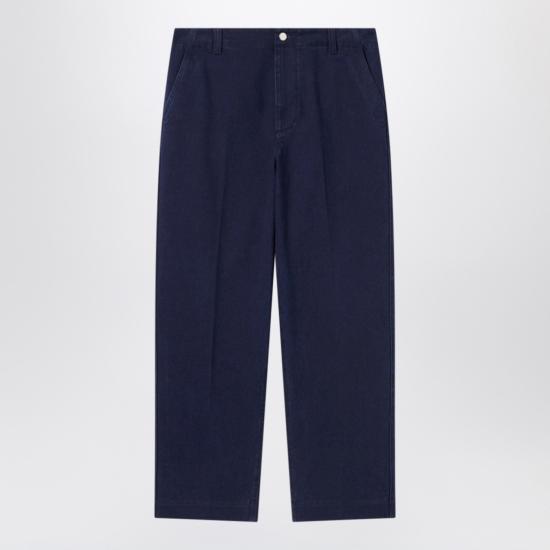 25FW 구찌 엠보스 라벨 워시드 데님 팬츠 835168XDDA8 Blue