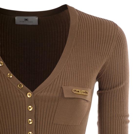 25FW 엘리자베타프랜치 미디 원피스 AM10B56E2 BROWN - ELISABETTA FRANCHI