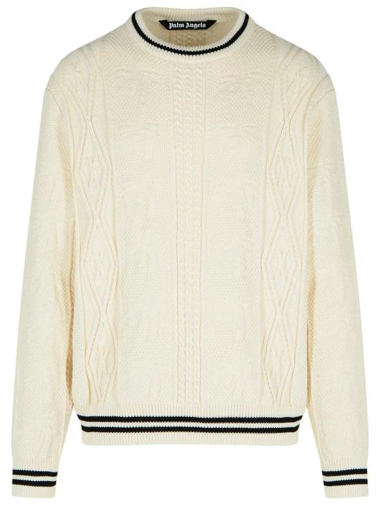 25SS 팜앤젤스 스웨터 PMHE058S25KNI0020310 WHITE