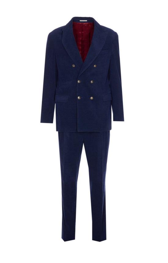 25FW 브루넬로 쿠치넬리 수트 세트 MV415LDPM2C011 BLUE