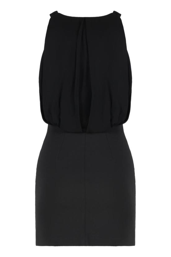 25FW 엘리자베타프랜치 숏 원피스 AB80856E2 110 Black - ELISABETTA FRANCHI