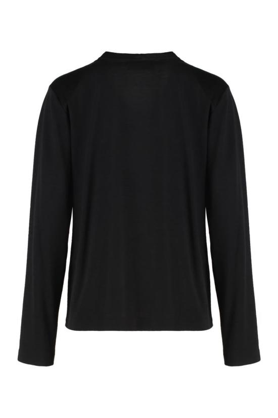 25FW 파비아나 필리피 카울넥 버튼 셔츠  TPD225F532L679 825 Black - FABIANA FILIPPI