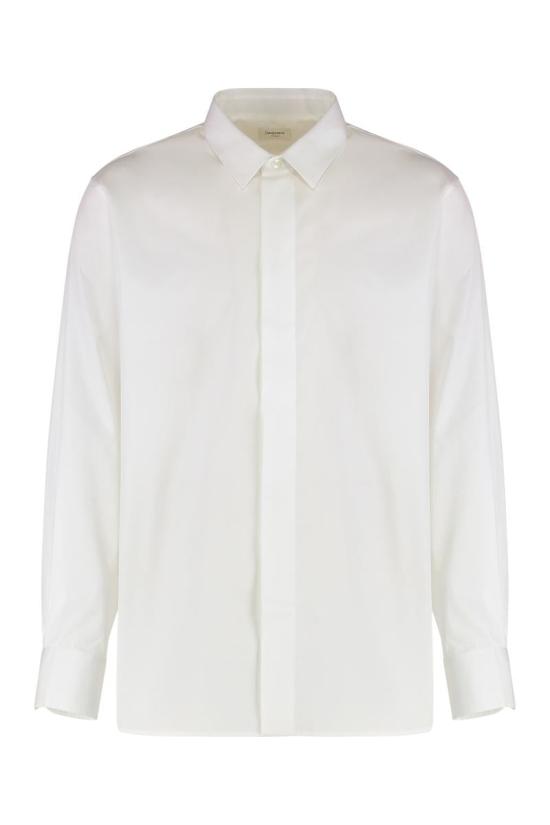 25FW 생로랑 긴팔 셔츠 826821Y217W 9000 WHITE
