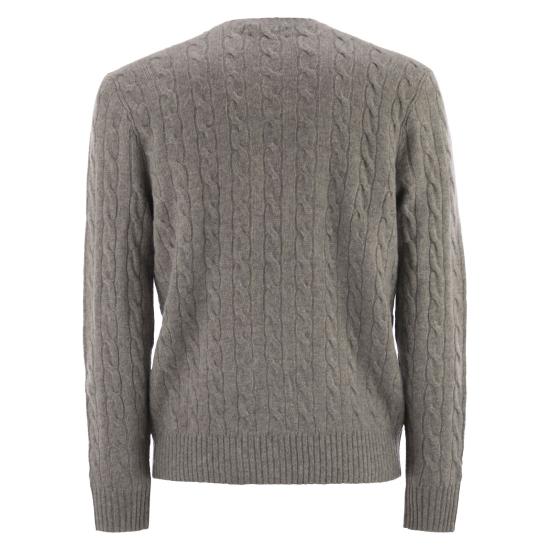 25FW 폴로 랄프로렌 케이블 니트 스웨터  710876762 GREY - POLO RALPH LAUREN