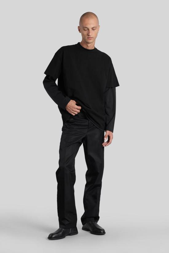 25FW 질샌더 반팔 티셔츠 422404 J61GC0001J20332 Black - JIL SANDER