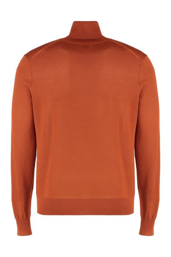 25FW 생로랑 울 터틀넥 스웨터 울   821739Y76GM 6160 RED - SAINT LAURENT