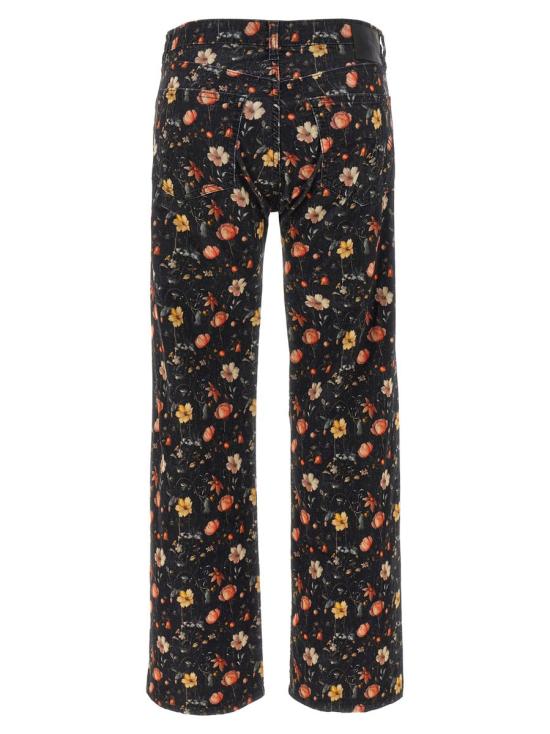 25FW 알13 데님 팬츠 R13WD200D366ALUNARPETALVELVETEENBLACK MULTICOLOR - R13