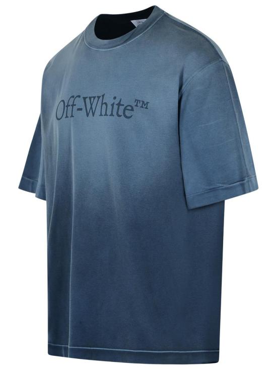 25FW 오프화이트 반팔 티셔츠 OMAA120F25JER00P4343 BLUE - OFF WHITE