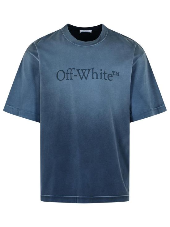 25FW 오프화이트 반팔 티셔츠 OMAA120F25JER00P4343 BLUE