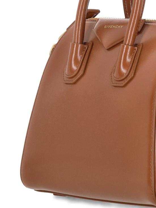 25FW 지방시 안티고나 박스 레더 미니백 BB5148B13A235 CARAMEL BROWN - GIVENCHY