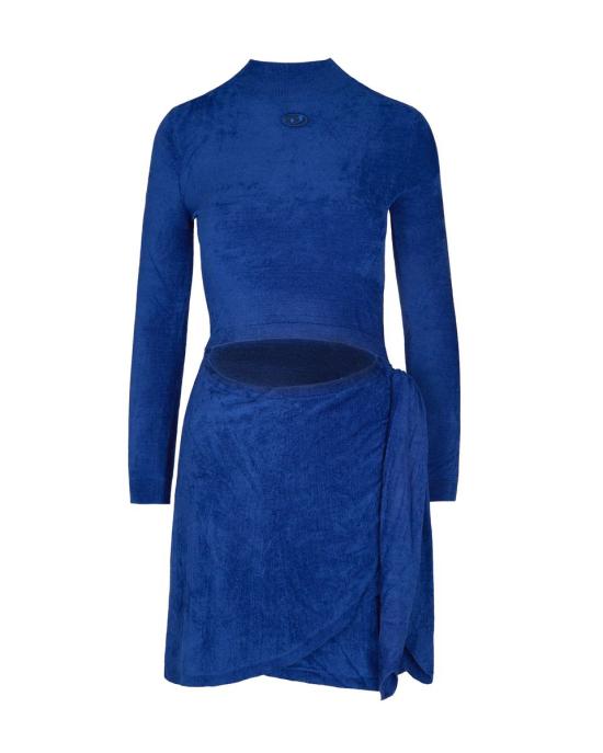 25FW 디젤 모크넥 프론트 타이 미니 드레스 A188900IKBZ8LD 200BROWN