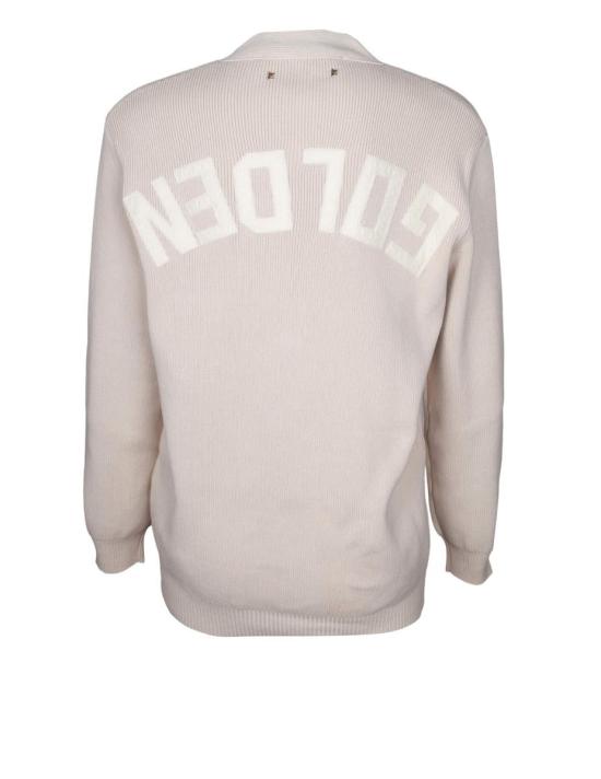 25FW 골든구스 Golden 레터링 가디건  GWP00950 P001972 55550 - GOLDEN GOOSE