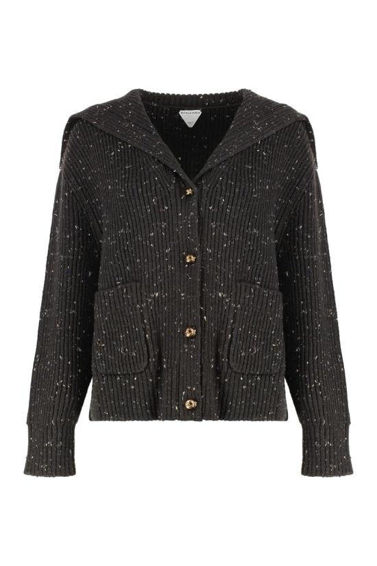 25FW 보테가베네타 잉글리시 울 리브 가디건  838107V5LV0 2113 BROWN