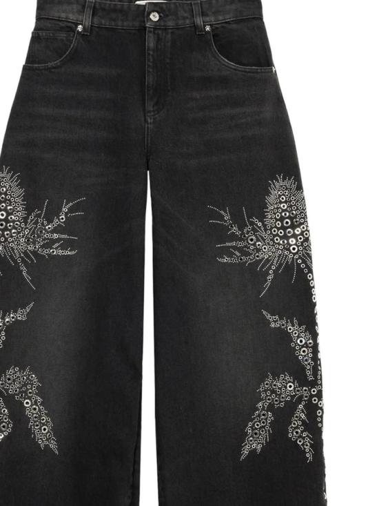 25FW 블루마린 데님 팬츠 A544J122AN0990 Black - BLUMARINE