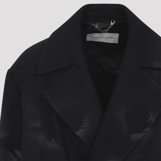 25FW 드리스 반 노튼 코트 2520202622216 900 Black - DRIES VAN NOTEN