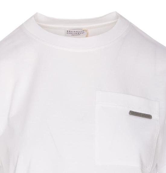 25FW 브루넬로 쿠치넬리 반팔 티셔츠 M0T81EC710C6159 WHITE - BRUNELLO CUCINELLI