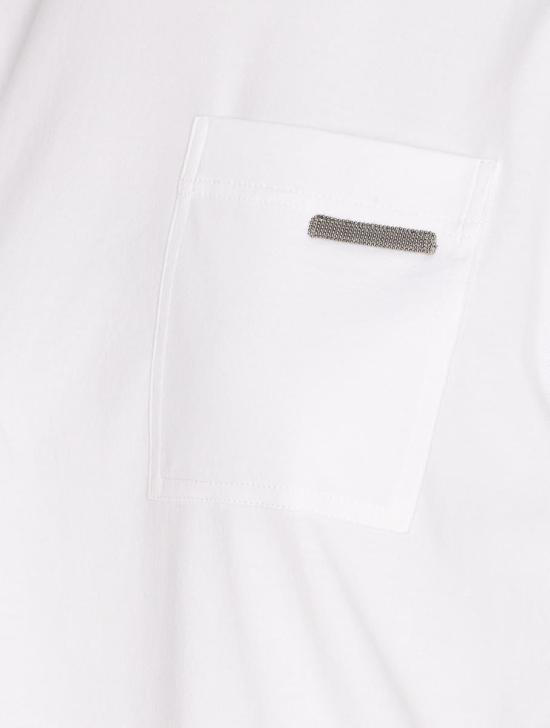 25FW 브루넬로 쿠치넬리 반팔 티셔츠 M0T81EC710C6159 WHITE - BRUNELLO CUCINELLI
