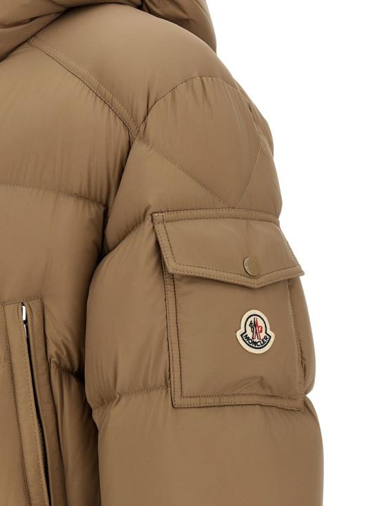 25FW 몽클레어 브르타뉴 후드 쇼트 다운 자켓  K20911C00014597YD23F Beige - MONCLER