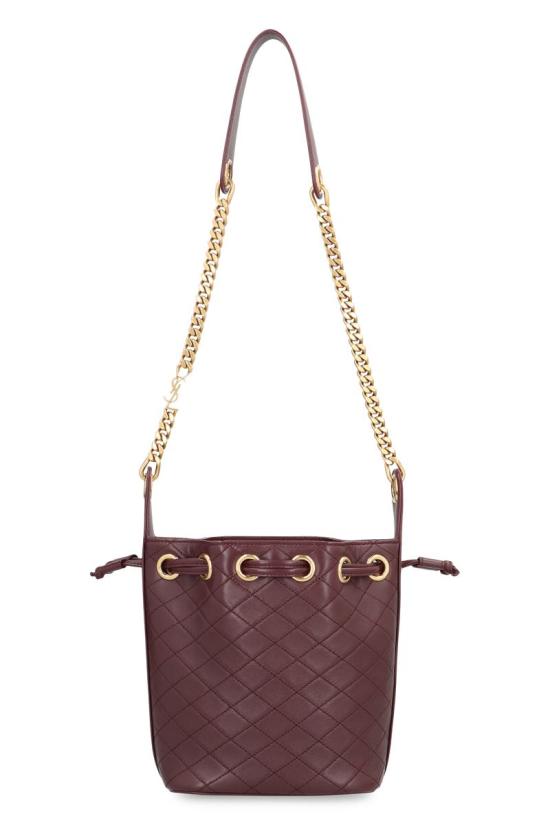 25FW 생로랑 카산드라 램스킨 버킷백 8408861EL07 6195 RED