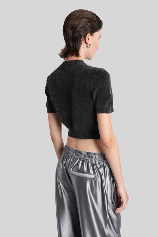 25FW 알렉산더 왕 반팔 티셔츠 425820 1KC3251030 Black - ALEXANDER WANG