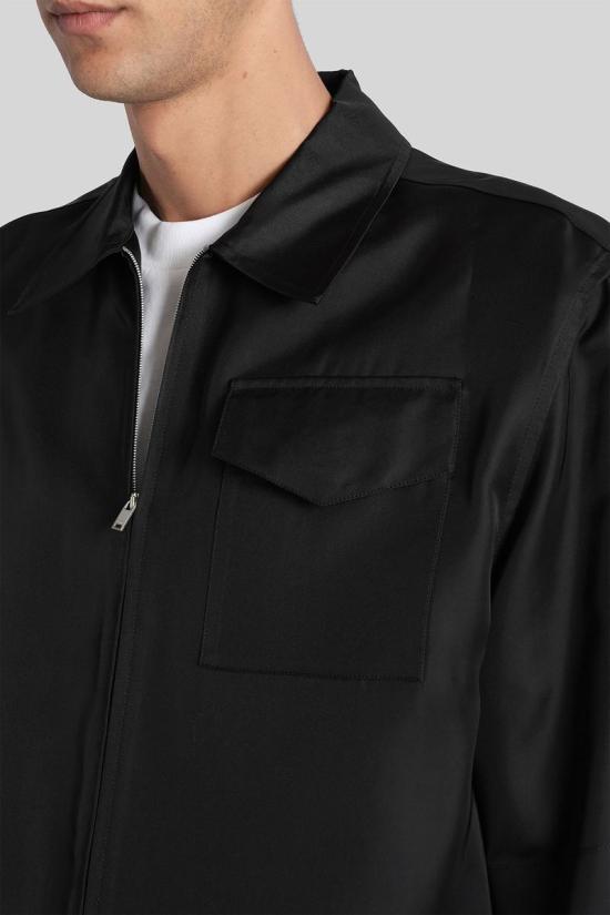 25FW 질샌더 반팔 셔츠 422396 J61DL0056J65280 Black - JIL SANDER