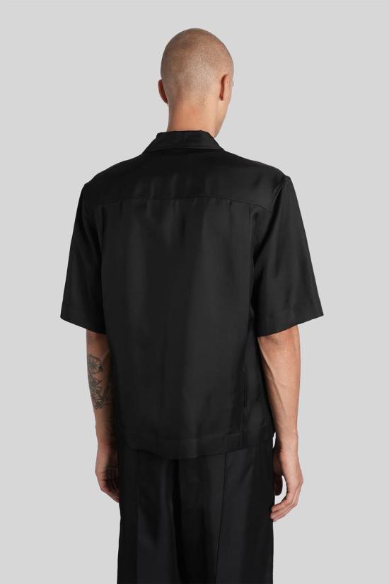 25FW 질샌더 반팔 셔츠 422396 J61DL0056J65280 Black - JIL SANDER