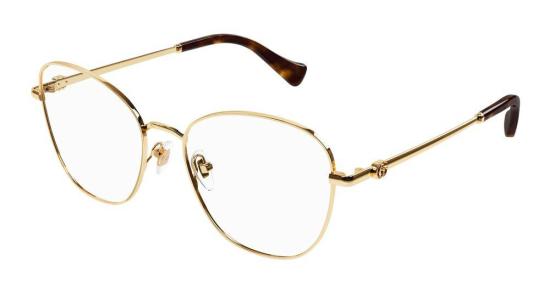  구찌 안경 GG1418O 001 GOLD GOLD TRANSPARENT