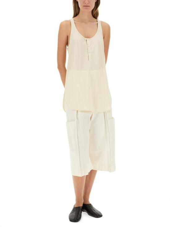 25SS 르메르 민소매 티셔츠 TO1331 LF1370WH014 Beige - LEMAIRE