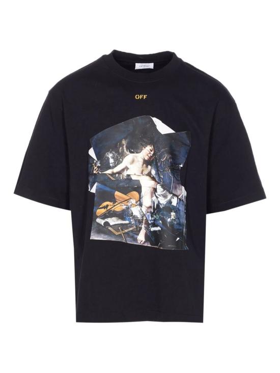 25FW 오프화이트 반팔 티셔츠 OMAA120F25JER00R1016 Black