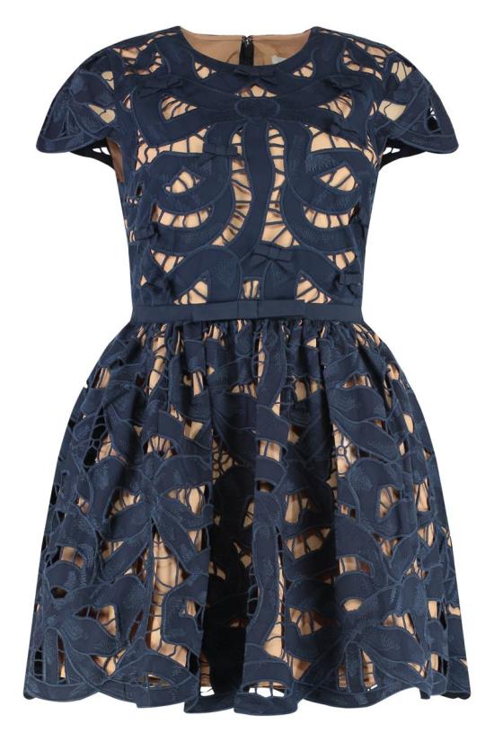 25FW 셀프 포트레이트 숏 원피스 PF25013SBL BLUE