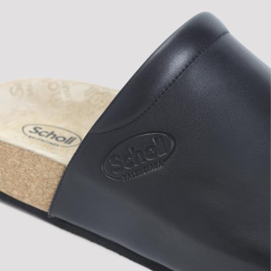 25FW 발렌시아가 뮬/슬리퍼 827677 WB2U0 1000 Black - BALENCIAGA